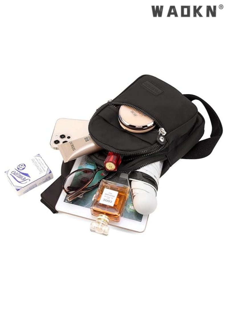 WAOKN Sling Bag Chest Bag, Small And Stylish Multifunctional Adjustable Shoulder Strap For Men and Women Multifunctional Crossbody Bag Chest Shoulder Bag Suitable, Shoulder Bag Anti Theft Crossbody Bag, One Strap Small Backpack Lightweight Small Rucksack for Outdoor Travel Hiking And Work Occasions,Sling Bag, Anti-theft Chest Crossbody Bag Casual Shoulder Backpack Cool Backpack Travel Personal Pocket for Men and Women Travel Bicycle Sport - Image 4